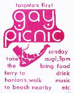 Gay picnic poster
