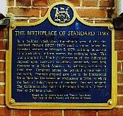 Standard time plaque